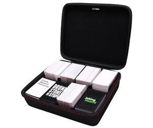 LTGEM, custodia da gioco, compatibilità carte da gioco da baseball sportive/UNO/carte da gioco contro l'umanità e altre carte da gioco., nero 2, Contains 2000+ cards