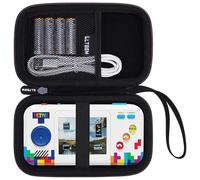 LTGEM - Custodia rigida da viaggio compatibile con My Arcade Atari Pocket Player Pro, custodia protettiva portatile per videogiochi, colore nero