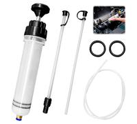 LTHERMELK Pompa a benzina manuale estrattore olio manuale 200 cc per auto e moto - Include un tubo da 1 m per scarichi olio, liquido di raffreddamento e combustibile