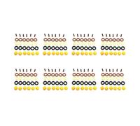 LTHTZO 13641466396 Kit di riparazione for iniettori di carburante 8X compatibile con BMW E30 325I M60 V8 Valvola a perno di iniezione 0280150415 0280150778 13641734776 Kit di guarnizioni O-ring for in