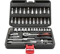 Cassetta bussole e accessori 1/4 pezzi 46 -