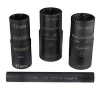 LTI TOOLS Kit per la rimozione di dadi a bussola elicoidale, 4 pezzi (LT4350), include bussole elicoidali 400-17, 400-25 e 4200A e punzone 400-7