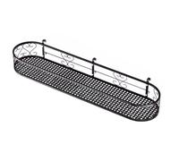 LTINGNG Fioriera da appendere al balcone, scaffale per ringhiere, ispessito e rinforzato, portante più forte, design con angoli arrotondati, adatto per giardini domestici (100 x 20 x 12 cm)