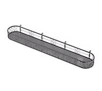 LTINGNG Fioriera da appendere al balcone, scaffale per ringhiere, ispessito e rinforzato, portante più forte, design con angoli arrotondati, adatto per giardini domestici (150 x 25 x 12 cm)