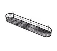 LTINGNG Fioriera da appendere al balcone, scaffale per ringhiere, ispessito e rinforzato, portante più forte, design con angoli arrotondati, adatto per giardini domestici (120 x 20 x 12 cm)