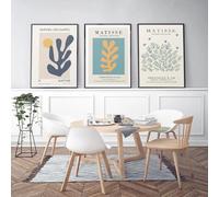 LTjiajuypd Arte astratta, corpo femminile, stampa su foglia, poster della mostra di Henri Matisse, dipinto su tela, decorazione da parete, immagine per la stanza, 50x75 cm, 3 pezzi, senza cornice