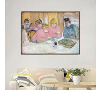 LTjiajuypd Classico dipinto astratto su tela, dipinto decorativo su tela HD di Toulouse-Lautrec, per soggiorno, camera da letto (50x70 cm/senza cornice).