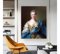 LTjiajuypd Jean-Marc Nattier Madame de La Porte Stampe su tela Dipinti a olio Arte decorativa da parete Decorazione per la casa Soggiorno (70x100cm)
