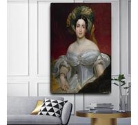 LTjiajuypd Karl Bryullov Shernval Aurora Karlovna Stampe su tela Dipinto a olio Opera d'arte Immagine Poster Sfondo Decorazione per la casa (70x100 cm)