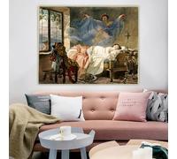 LTjiajuypd Karl Bryullov Sogno di una fanciulla 1833" Stampe su tela Pittura a olio Opera d'arte murale Immagine Poster Decorazione per la casa Soggiorno (70x100cm)