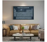 LTjiajuypd Laboratorio di pittura Quadro decorativo Tavola periodica degli elementi Poster per studenti di chimica Stampa artistica su tela 70x100CM senza cornice