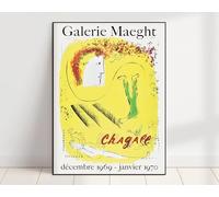 LTjiajuypd Marc Chagall Art Series Poster Stampa Quadri su Tela Decorazione per la casa per soggiorno e camera da letto Decorazione moderna Pittura (30x50cm)