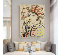 LTjiajuypd Pablo Picasso《Carnevale》Stampe su tela, pittura a olio, poster, immagine moderna, decorazione da parete per la casa e il soggiorno (60x70 cm)