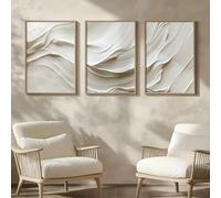 LTjiajuypd Quadro moderno su tela, decorazione da parete, per ufficio, caffetteria, bar, 60x80 cm, 3 pezzi, senza cornice