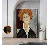 LTjiajuypd Quadro su tela con ritratto di donna astratta, poster e stampe, immagini artistiche minimaliste per la decorazione della stanza (70x100 cm/senza cornice)