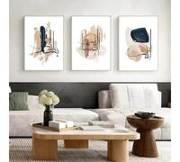 LTjiajuypd Stampa su tela HD moderna, poster, calligrafia araba islamica beige, classica, astratta, decorazione da parete, per la casa, soggiorno, camera da letto (35x50 cm, 3 pezzi)