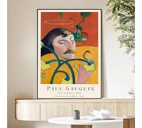 LTjiajuypd Stampe su tela moderne per pareti, decorazione per la casa, soggiorno, camera da letto, bar, poster vintage con figura di Paul Gauguin, arte HD, 70x100 cm, senza cornice.