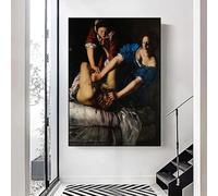 LTjiajuypd Stampe su tela, pittura rinascimentale, barocca italiana, poster vintage, Artemisia Gentileschi, arte murale per la decorazione della casa, 35x50 cm, senza cornice
