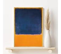 LTjiajuypd Stampe su tela, soggiorno, camera da letto, bar, arte classica, poster vintage di Mark Rothko, decorazione da parete in tela HD, 70x100 cm (27,5" x39,4), senza cornice.