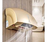 LTLJX Professionale Asciugamani ad Aria Automatico Elettrico Alta velocità, a Parete, Asciugamani ad Aria in Coperchio ABS, Commerciale e Famiglia per Bagno,d'oro