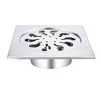 LTLWSH Scarico Pavimento Quadrato Acciaio Inossidabile Scarico Pavimento dell'inserto della Piastrella Bagno Scarico Pavimento del Bagno Anti-Odore Anti-intasamento,9x9cm