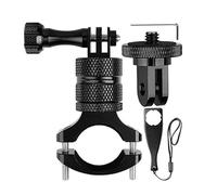 LTMSAQRS Compatibile con GoPro Supporto for Manubrio Bici in Alluminio Rotante a 360 Gradi for Action Cam Hero 13 12 11 10 9 Session(1Set)