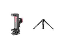 LTMSAQRS Compatibile con Il Supporto for Telefono in Metallo Ulanzi ST-27 Slitta a Contatto Freddo, Arca Swiss e Girevole a 360° for TikTok Vlogging(ST-27 with MT-14)