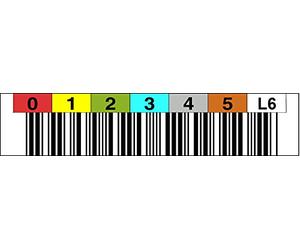 LTO 6 etichetta orizzontale 000400-000499