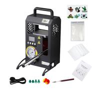 LTQ Vapor Rosin Press da 5 tonnellate,pressa a caldo manuale idraulica con piastre doppie da 10,4 x 12 cm, controllo digitale preciso della temperatura (LCD), pressa a caldo portatile