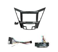 LTQSICornice Per Pannello Stereo Kit Di Installazione Per Cruscotto Stereo Con Cornice DVD Da 9 Pollici Per Hyundai Per Sonata 6 YF i40 i45 2011-2015(Frame A Cable01)