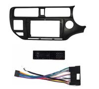 LTQSICornice Per Pannello Stereo Kit Montaggio Cruscotto Cornice Per Autoradio 9 Pollici Per KIA Per RIO 2012 Lettore Audio Stereo Automatico Pannello DVD Supporto Console Centrale(Right- cord)