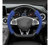 LTQSIV Auto Copri Volante per Mercedes per Benz AMG A B C E Classe S W221 GLA GLB GLC CLA CLS Coprivolante per Auto da 38 Cm Accessori per Auto(Blu)