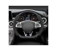 LTQSIV Auto Copri Volante per Mercedes per Benz AMG A B C E Classe S W221 GLA GLB GLC CLA CLS Coprivolante per Auto da 38 Cm Accessori per Auto(Nero)