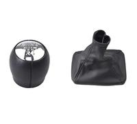 LTQSIV Cuffia Freno A Mano Antiscivolo Per Auto Pomello Leva Cambio Cuffia Leva Cambio Impugnature Freno A Mano Per Opel Per Corsa B Per Tigra B Per Combo C(Knob and boot-C)