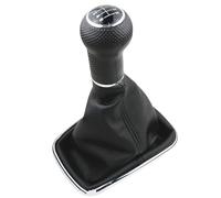 LTQSIV Cuffia Leva Pomello Cambio 5 Marce Con Cornice Nera Per VW Per Golf 4 IV MK4 GTI R32 Per Bora Per Jetta 1999-2004(5 6 Speed)