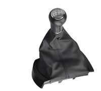 LTQSIV Per Seat Per Ibiza 2002-2010 Manuale 5 6 Velocità Pomello Del Cambio Auto Leva Del Cambio HandBall Con Cuffia In Pelle Copri Cuffia(1 5 Speed)