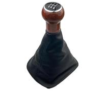 LTQSIV Per VW Per Passat B5 1998 1999 2000 2001 2002 2003 2004 Nero Beige Grigio Pelle Pomello Del Cambio Auto Cuffia Copertura Custodia(5 Speed Black B)