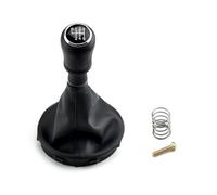 LTQSIV Per VW Per Transporter Per Multivan Per Caravelle T5 2004-2010 Pomello Del Cambio A 6 Marce In Pelle(6 Speed-Black)
