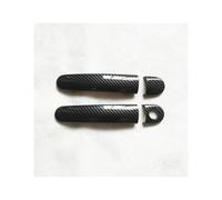 LTQSIV Ricambi Auto per Seat per Leon 1M MK1 1P MK2 per Cupra FR Accessori Copri Maniglia Portiera Maniglie Copri Maniglie Plastica Imitazione Fibra di Carbonio Porta Copri Maniglie(2DK-1)