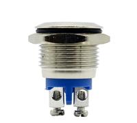 LTRAJUYNH 16mm Start Horn Button Momentary Stainless Steel Metal Push Button Switch Worldwide