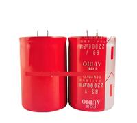 LTRAJUYNH 1pc Horn Capacitor Aluminum Electrolytic Capacitor 63V22000UF 35X60MM