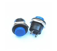 LTRAJUYNH 5PCS R13-507 Series Blue Push Button Switch 16 mm Since The Reset Circular Button Switch