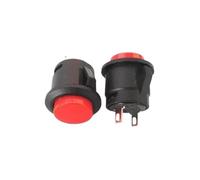 LTRAJUYNH 5PCS Red Cassette Inching Switch Button Switch Button R13-507 16mm Round Since The Reset Switch