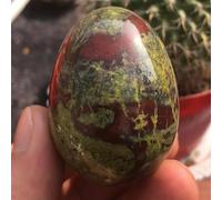 LTRAJUYNH Beautiful The Dragon Blood Stone Crystal Egg Collection