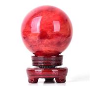 LTRAJUYNH Crystals And Stones Smelting Quartz Crystal Gemstone Ball Carved Round Sphere for Divination Home Decoration Gift,10cm/3.9in