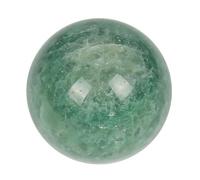 LTRAJUYNH Green Strawberry Quartz Crystal Sphere,Polished Decorative Crystal Ball for Wealth, Luck, Cleansing, Home/Office Decor,6~7cm