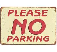 LTRAJUYNH No Parking Warning Rustic Tin Sign Keep Clear Wall Decor for Garage Driveway Private Entrance 8 X 12 in