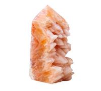 LTRAJUYNH Red Tooth Agate Crystal Tower for Home Decoration, Crystals Crystal Column Stone Witchcraft Wand Ornaments,50-100g