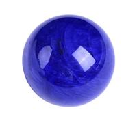 LTRAJUYNH Smelting Blue Crystal Ball Quartz Crystal Sphere with Stand,Magic Crystal Ball Gemstone Ball Sculpture Figurine,22cm/8.7in