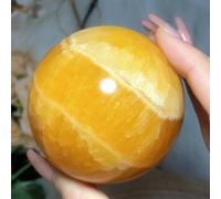 LTRAJUYNH Stone Crystal Orange Calcite Balls Home Decor Room Decor